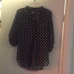 Cals tunic length elephant print blouse